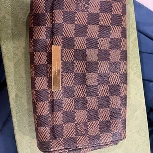 Luxury Brown Checkered Men's Bag